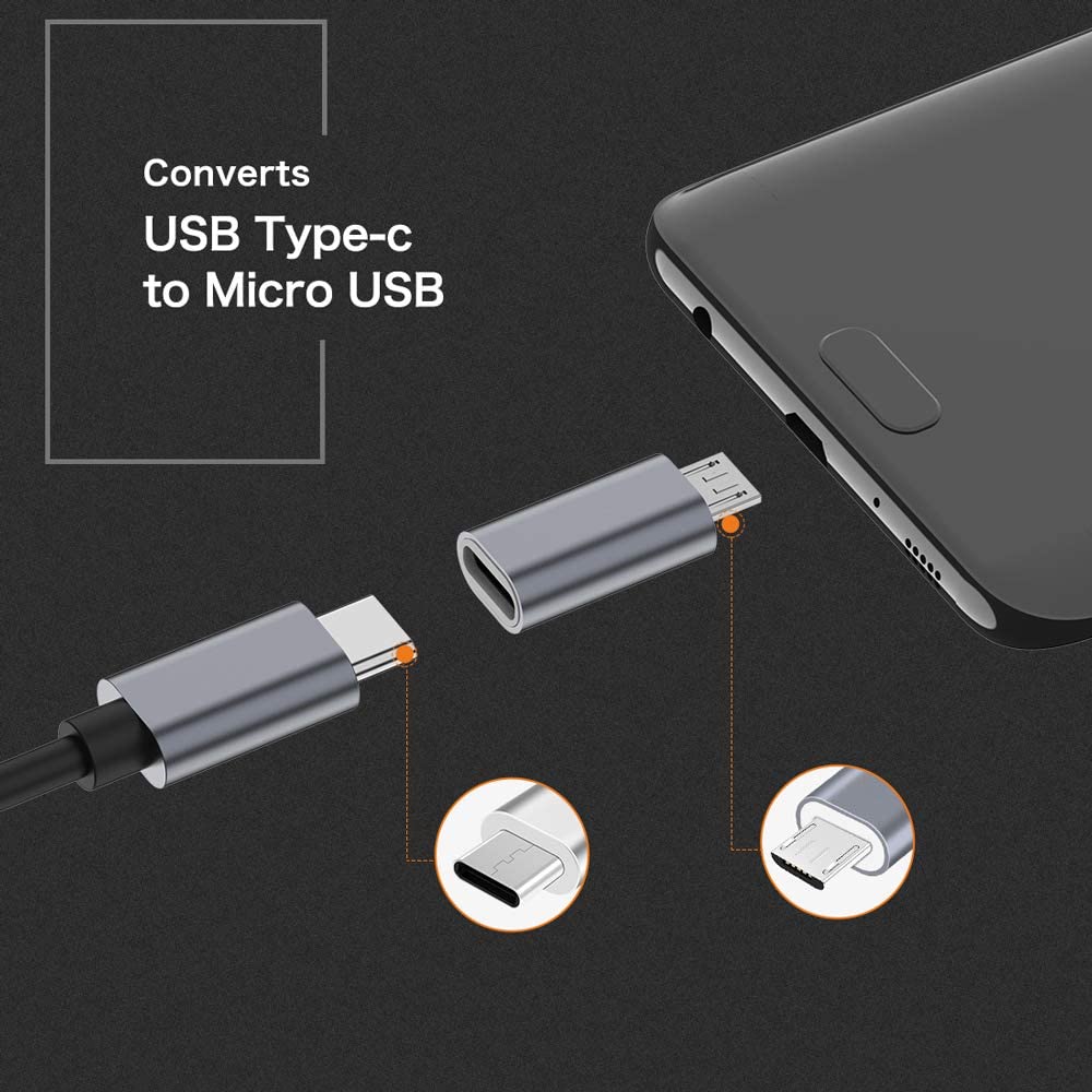 Type C femelle vers micro USB mâle, données et charge