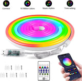 Ruban LED Néon RGB Intelligent Bluetooth USB 5V 2M à 10M
