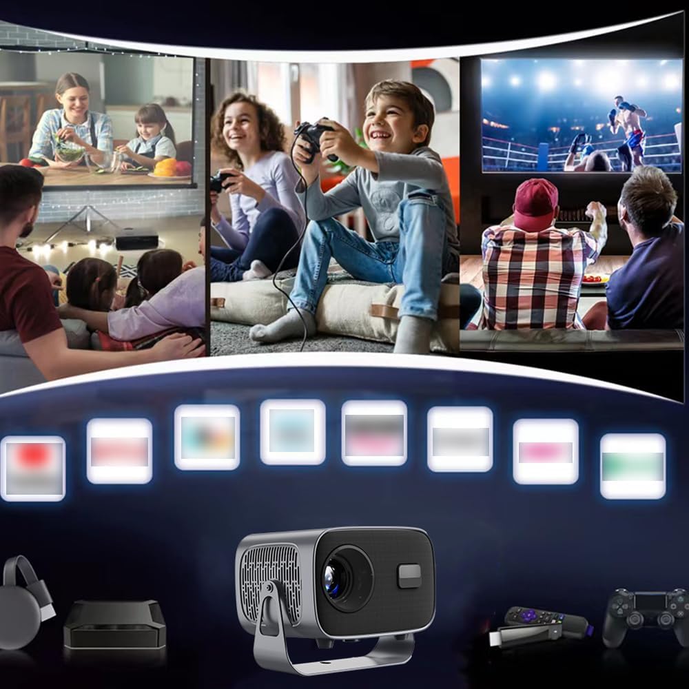 Projecteur Portable Android 11 Full HD 1080P WiFi 5G & Bluetooth