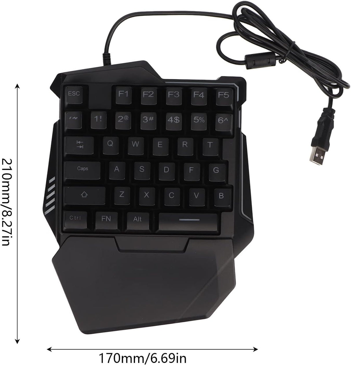 Clavier Gaming RGB Monomanu - 35 Touches, Rétroéclairage Coloré - KL-82