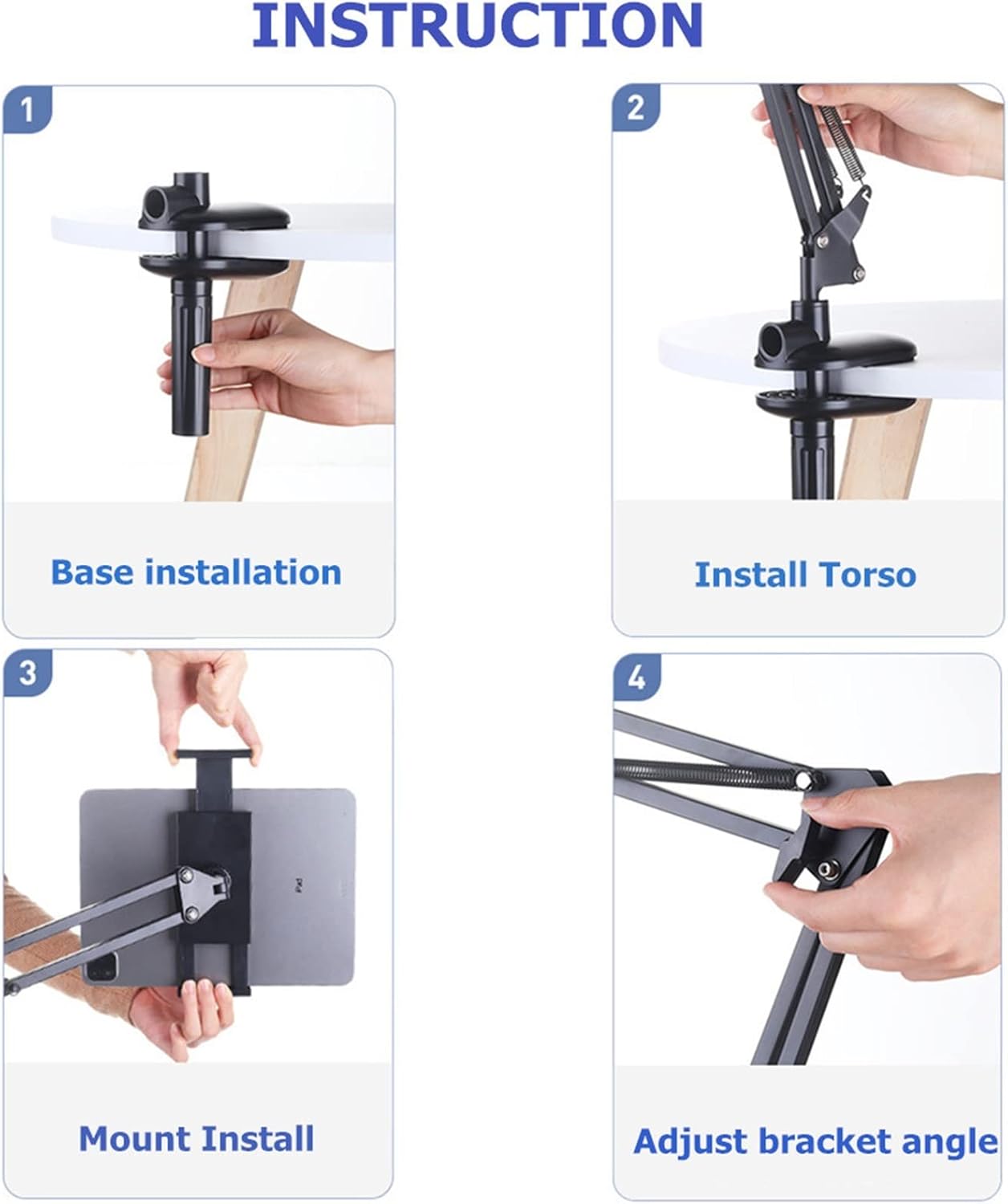 Support de Tablette Pliable et Ajustable – Rotation 360°