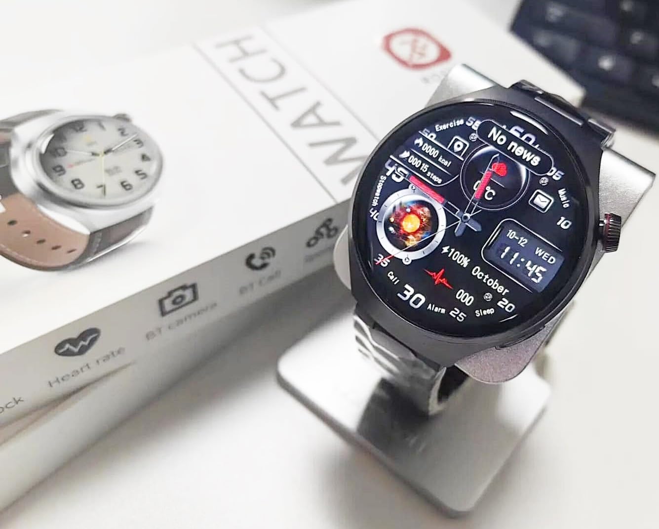 Smart Watch GT4 Pro – GPS, NFC, Appels Bluetooth, Écran HD