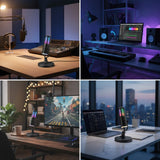 Microphone USB NeePho NP-M01 avec Réduction de Bruit ANC et LED RGB