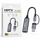 Carte Capture Vidéo HDMI 4K vers USB 3.0 et Type-C 1080P