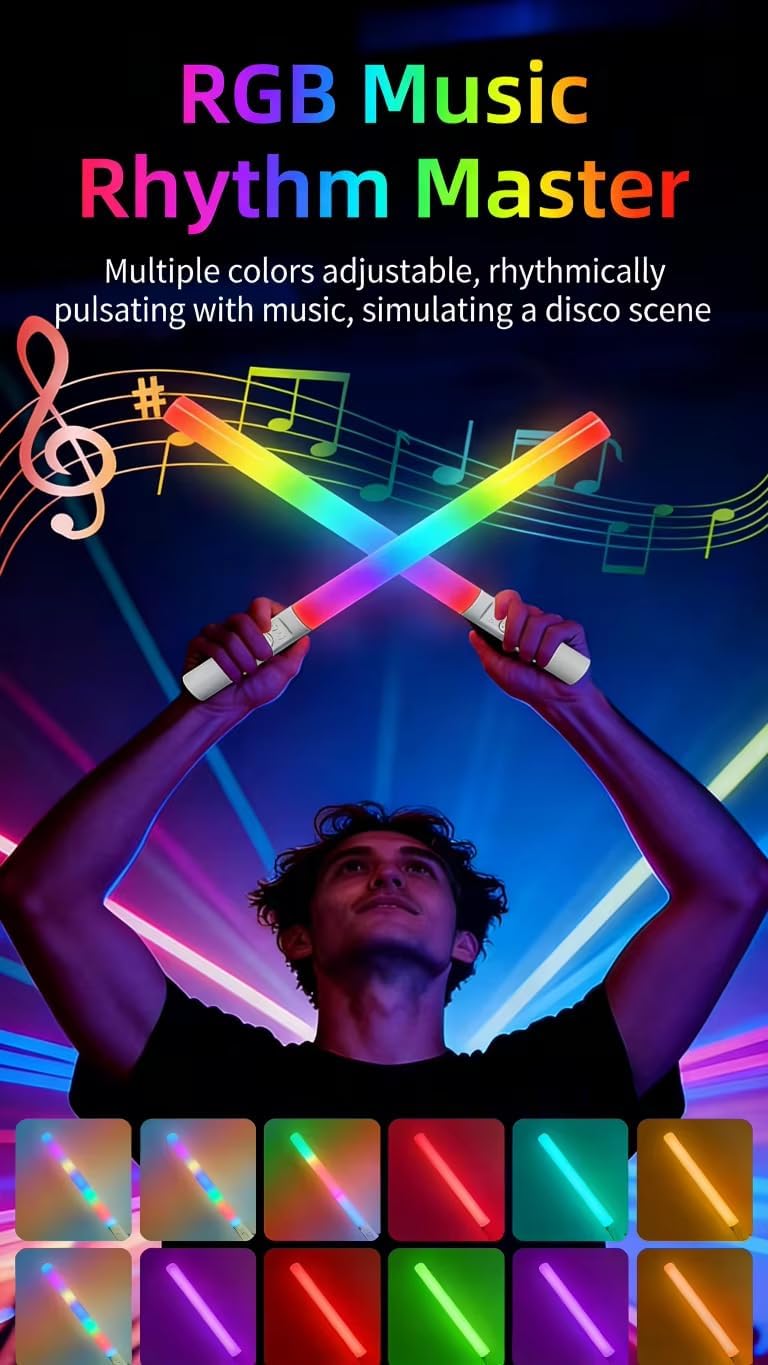 Bâton LED RGB MJ-27 Rechargeable pour Photo et Streaming
