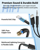 Câble Audio Lightning vers Jack 3,5 mm Royal OX-7G Premium
