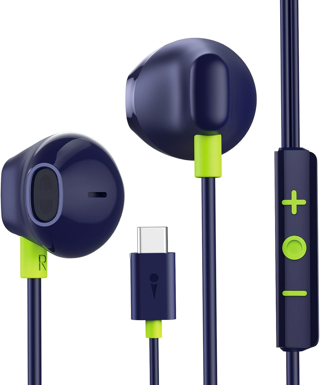 Oraimo Casque Filaire USB-C avec Contrôle Musique et Microphone (Bleu)