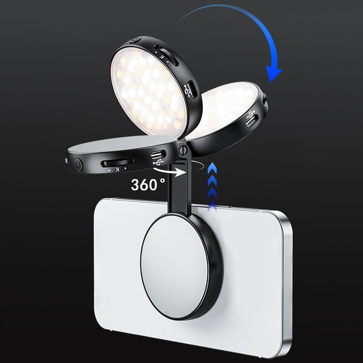 Lampe Selfie Magnétique Jmary FM-26R avec Miroir