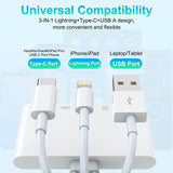 Hub USB 8 en 1 Lightning, USB-C et USB-A avec Lecteur SD
