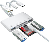 Hub USB 8 en 1 Lightning, USB-C et USB-A avec Lecteur SD