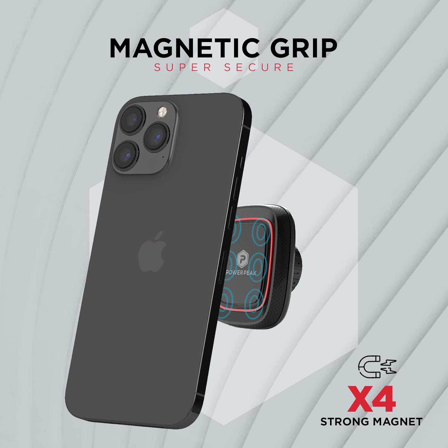 Support Téléphone Magnétique Avec Fixation Renforcée à Pince Orientable 360 Htc  2640679