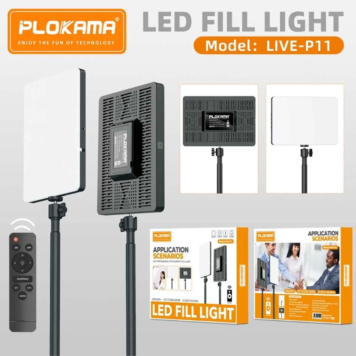 Panneau LED Plokama P11 avec Télécommande