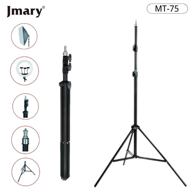 حامل ثلاثي خفيف ومحمول JMARY MT-75 - دعم تلسكوبي لكاميرا وهاتف