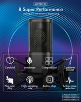 Microphone Studio Yanmai X2 MICPRO Condensateur 3.5mm avec Kit Complet – Noir