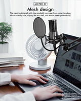Microphone Studio Yanmai X2 MICPRO Condensateur 3.5mm avec Kit Complet – Noir