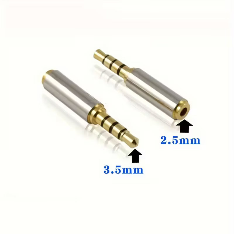 Adaptateur Audio Jack 3.5mm Male vers 2.5mm Femelle Plaque Or