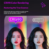Lampe LED RGB MJ-31 Rechargeable USB-C pour Photo et Vidéo