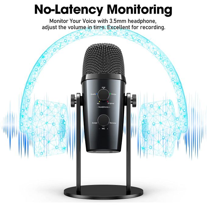 Microphone USB Type-C Professionnel pour PC et Smartphone