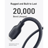 Câble Anker USB-C vers USB-C 240W Nylon Bio-Sourcé Ultra Résistant