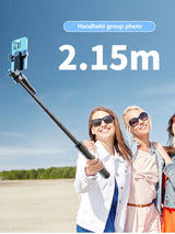 Trépied Selfie Stick K29 2.15m avec Support Téléphone et Lumière