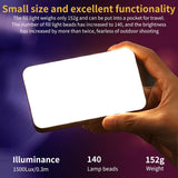 Lumière Vidéo RGB VRIG VL140 – Éclairage LED Portable 360° Pleine Couleur, 20 Effets, 3600mAh, 2500-9000K, CRI≥95 pour Photographie & Vidéo