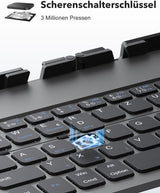 Clavier Bluetooth Pliable TECURS avec Support iOS Android Windows