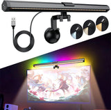 Lampe Écran PC LED RGB 2-en-1 avec Éclairage Réglable