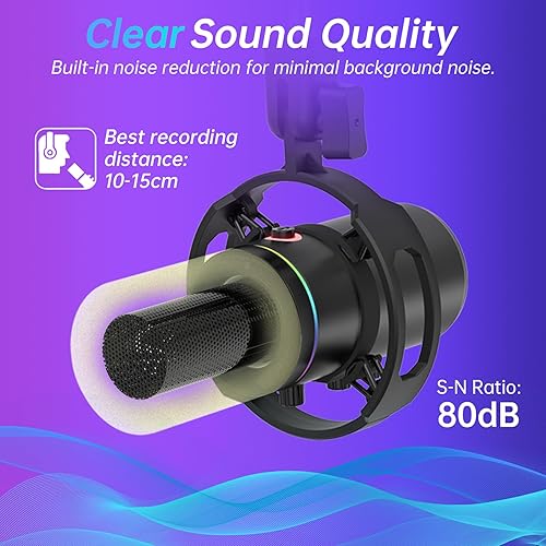 Microphone Dynamique WM8 XLR/USB avec Bras Articulé – Kit Podcast & Streaming