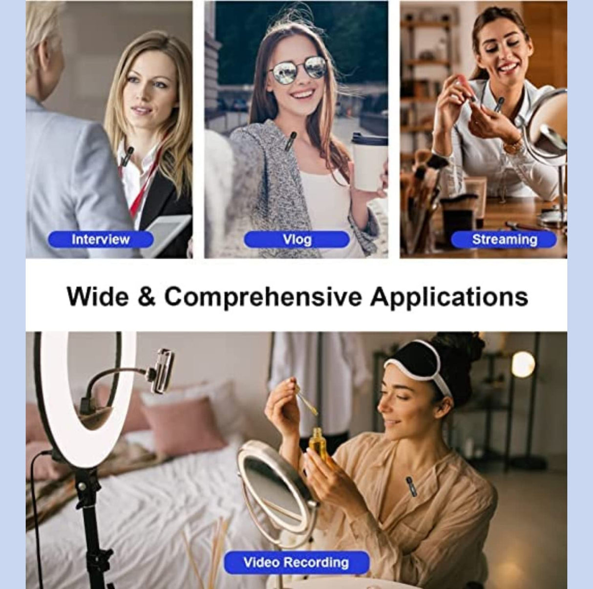 Duo Microphone sans fil pour téléphone