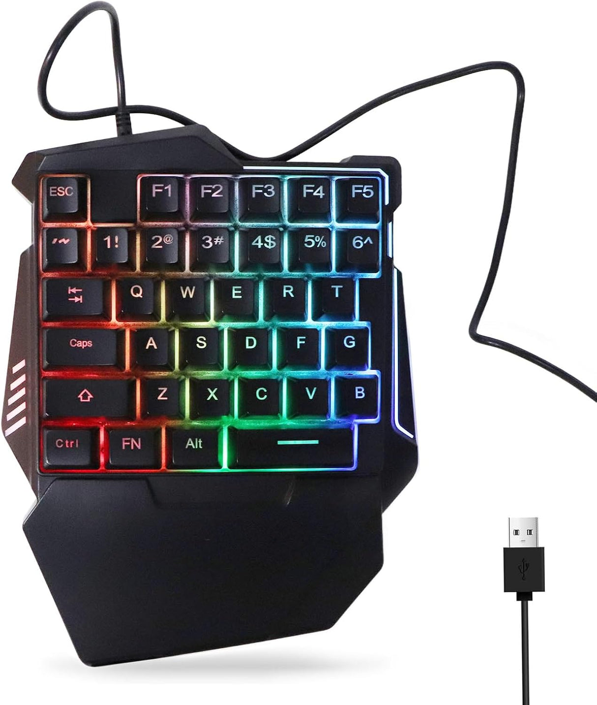 Clavier Gaming RGB Monomanu - 35 Touches, Rétroéclairage Coloré - KL-82