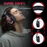 Casque Gaming ONIKUMA K1B PRO avec Micro et Lumières LED – Noir/Rouge