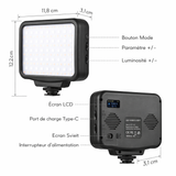 Lampe Vidéo LED RGB avec Mode HSL – Éclairage Photo & Vidéo