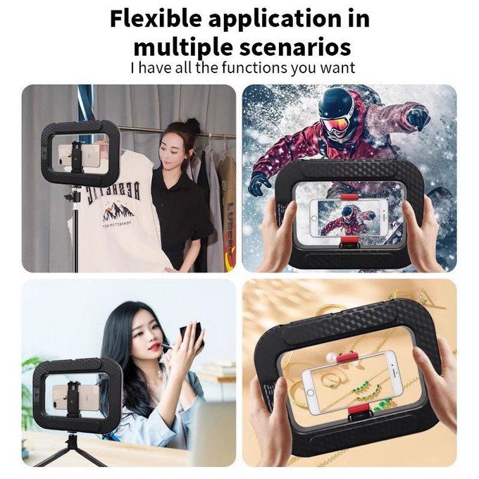 Ring Light Rectangulaire RGB 20W Rechargeable 3600mAh