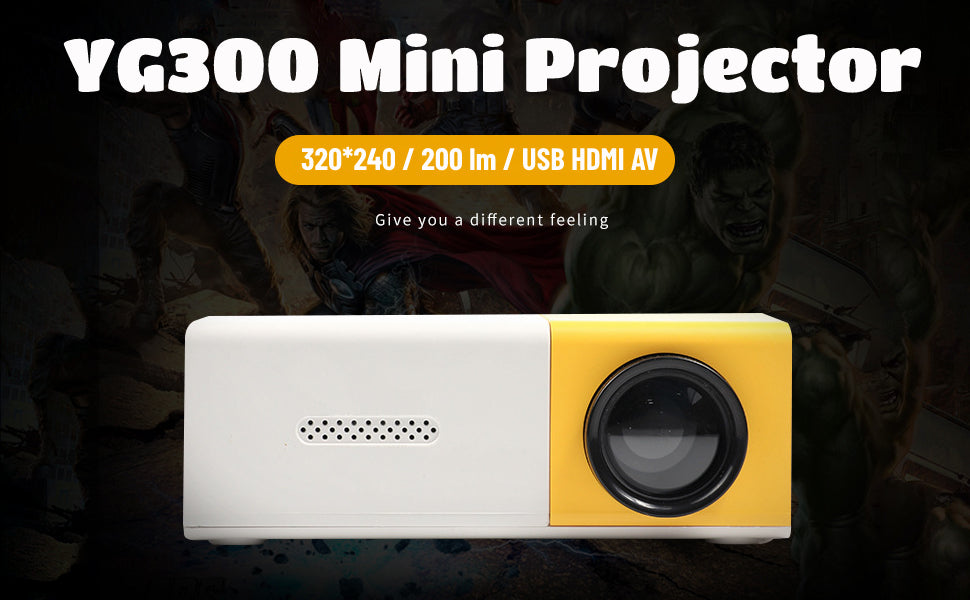Mini Vidéoprojecteur Full HD 1080P - Projecteur Portable pour Cinéma Maison et Multimédia