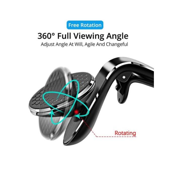 Support Magnétique Universel pour Voiture – Fixation Grille d’Aération