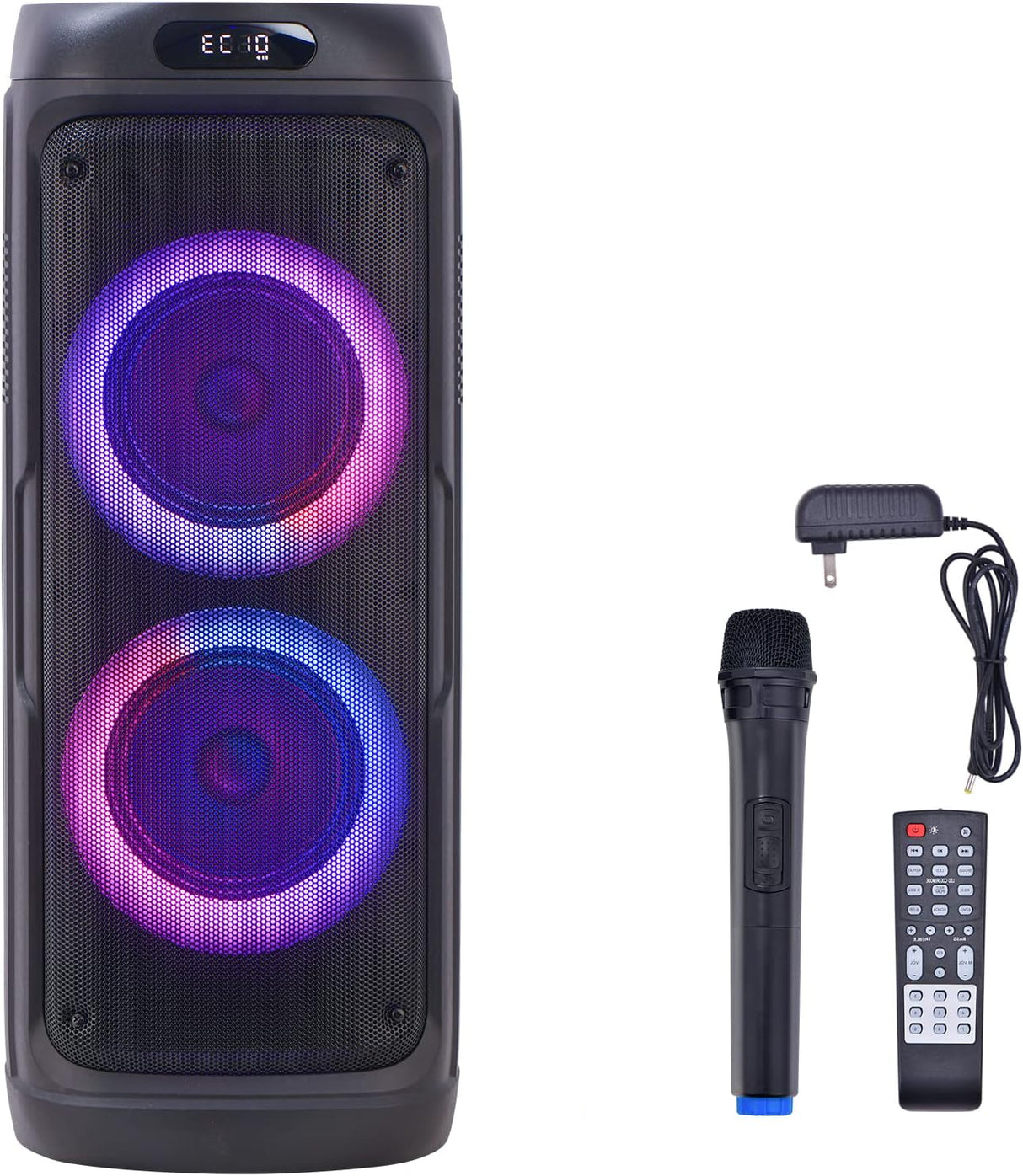 Enceinte LGX23605 2000W avec Micro Sans Fil et LED Multicolores