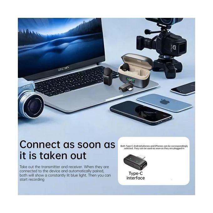 Micro Cravate Sans Fil SX35 USB-C Double Émetteur