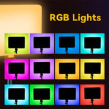 Lampe LED RGB PM-36 14" 50W avec Trépied Télécommande