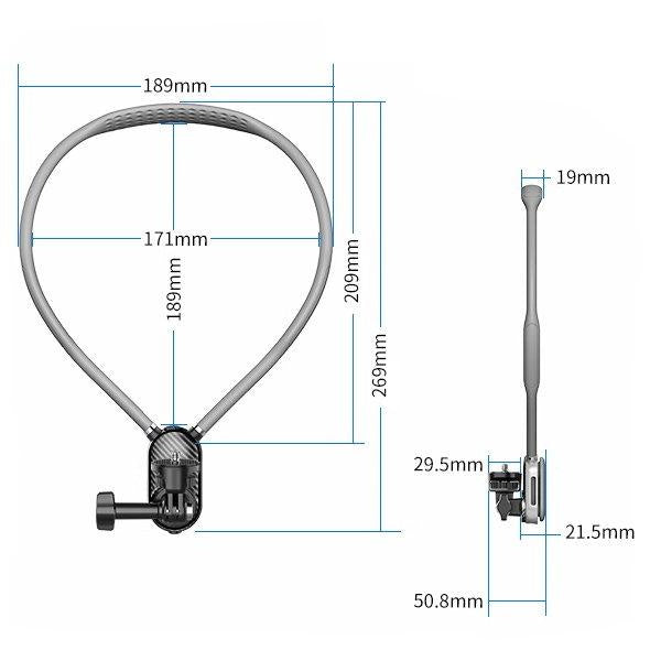 Support de Cou Mains Libres pour Smartphone et Caméra de Sport