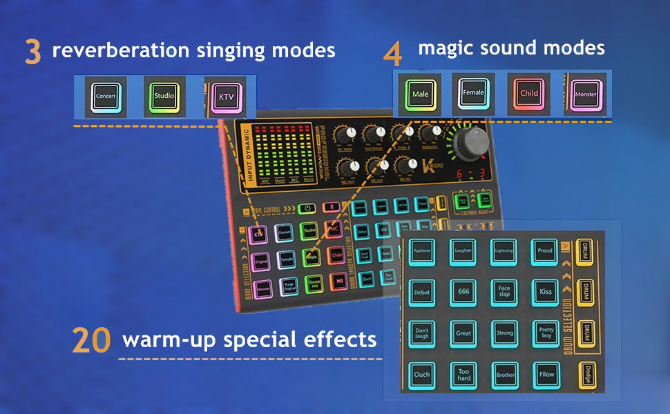 Kit Microphone BM-800 avec Carte Son K300