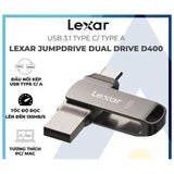 Clé USB Lexar JumpDrive D400 USB-C 3.1 128GB / 256GB 130MB/s