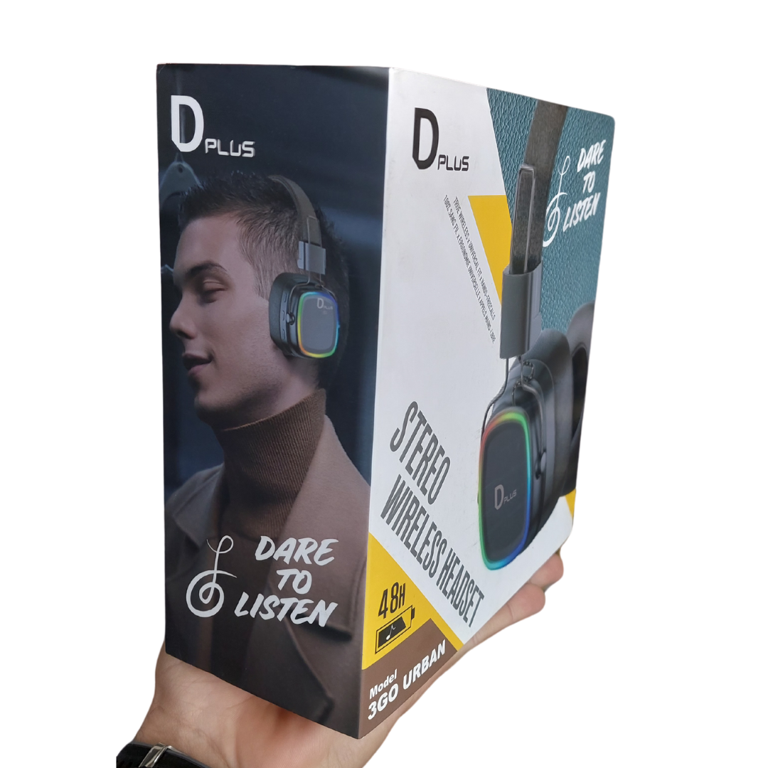 Casque Stéréo Sans Fil DPLUS 3GO URBAN avec Fonction HD Voice et Autonomie de 48H