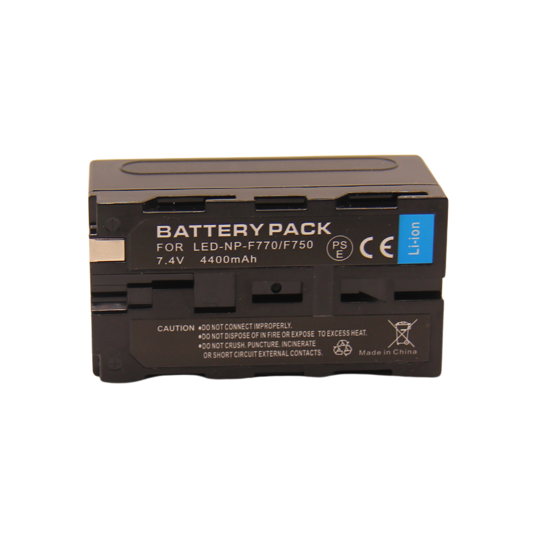 باقة بطارية ليثيوم أيون 7.4 فولت 4400 مللي أمبير ل LED-NP-F770/F750