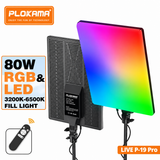 Panneau LED RGB 80W Plokama P19 Pro + trépied 2M pro