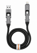Câble Charge Rapide 4 en 1 CB14 100W Type-C Lightning USB