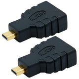 Adaptateur Micro HDMI Mâle vers HDMI Femelle - Full HD et 4K (Lot de 2)