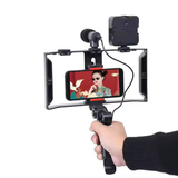 Kit Vlog Vidéo AY-49X avec Trépied, Micro et LED