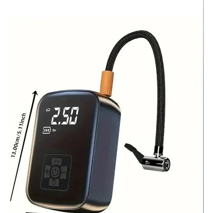 Gonfleur Portable sans Fil 10,3 bar – Compresseur Rechargeable 3600mAh pour Voiture et Vélo