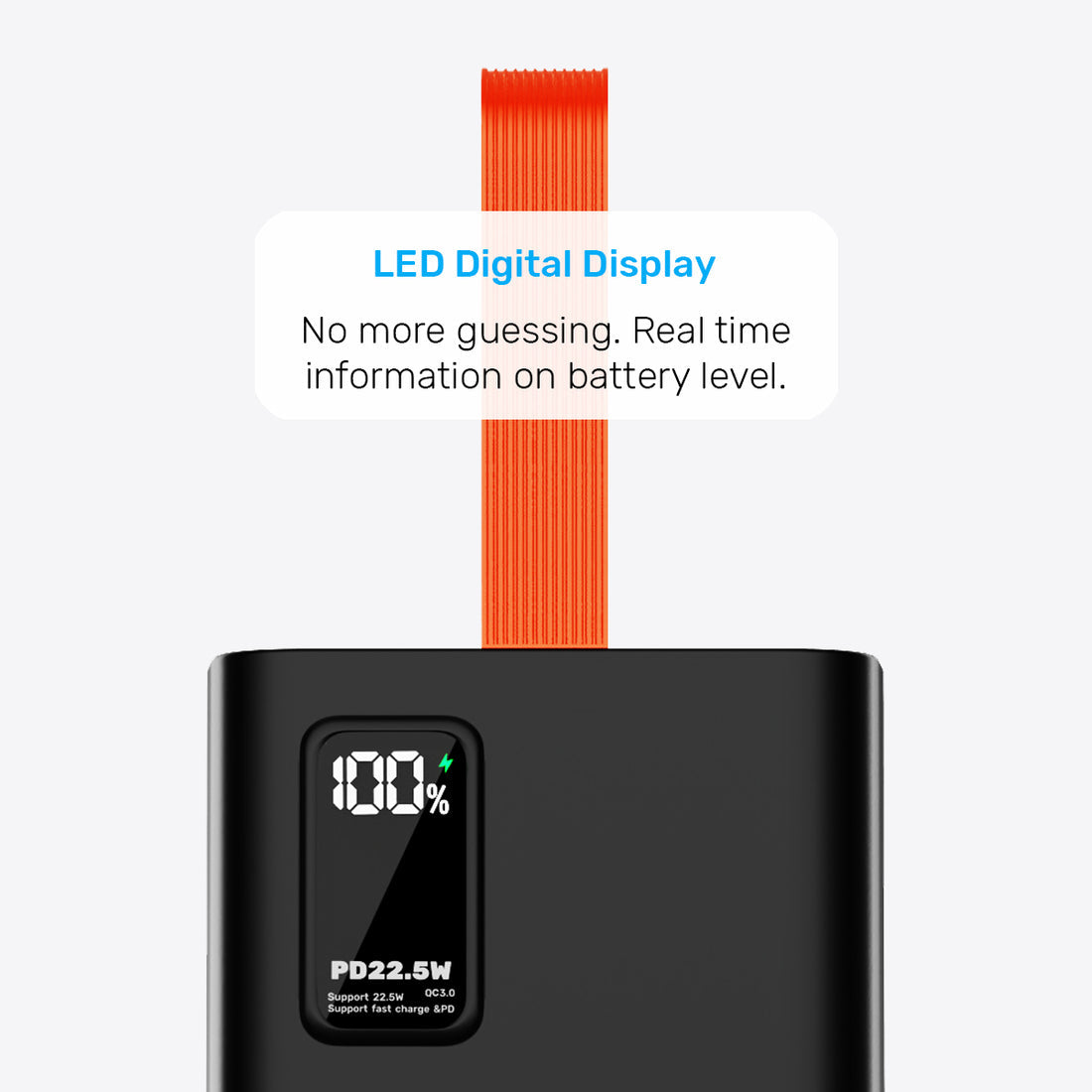 Power Bank MORBEST 40000mAh | Charge Rapide 22.5W avec 5 Ports USB & Type-C