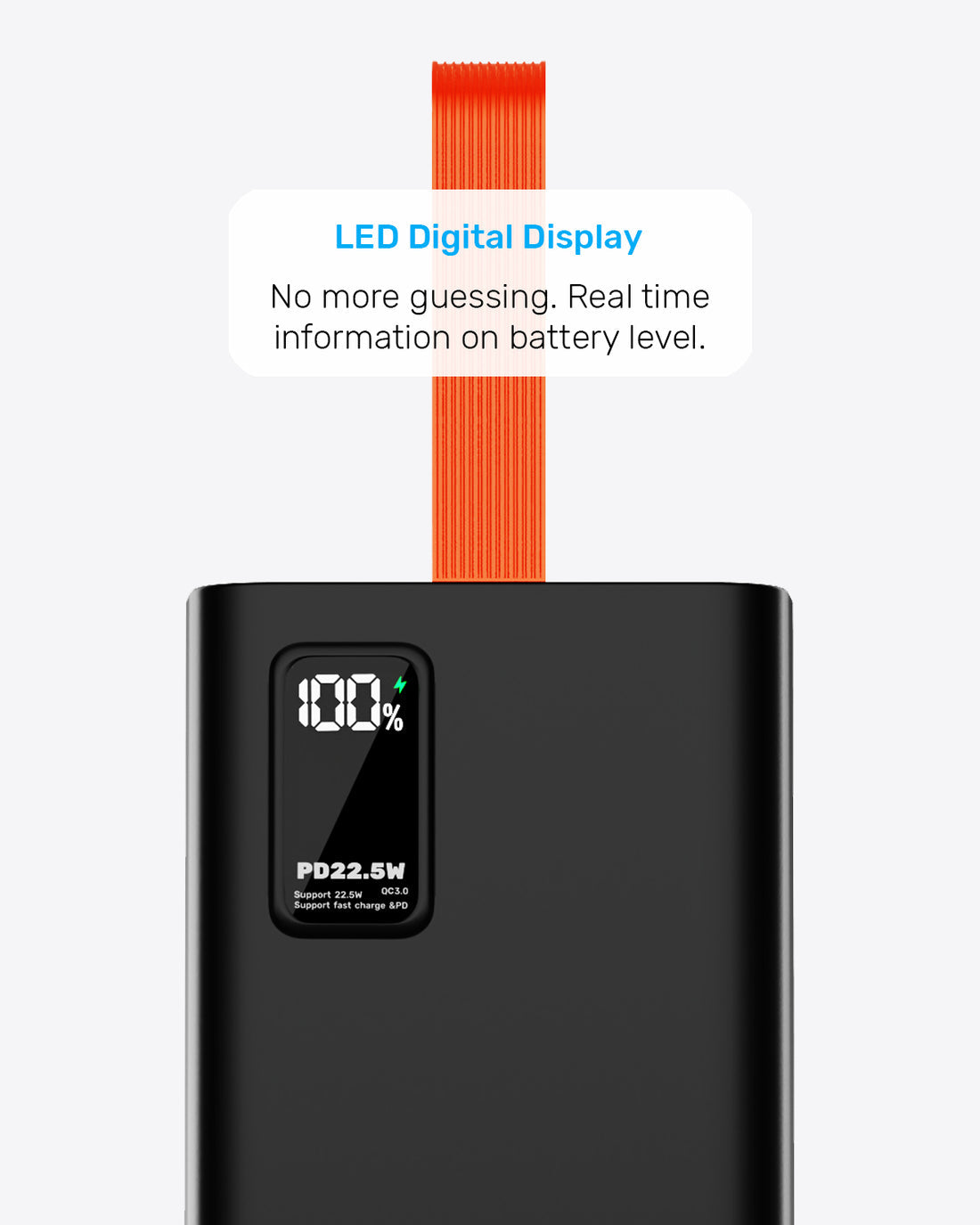 Power Bank MORBEST 40000mAh | Charge Rapide 22.5W avec 5 Ports USB & Type-C
